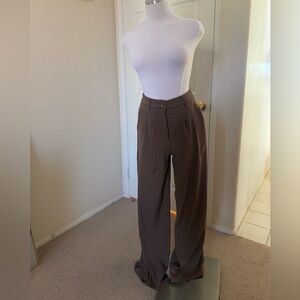 Princess Polly Brown wide leg pants